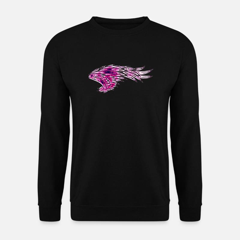 Fluegel Nr 04 F Rechts - Unisex Pullover - Schwarz