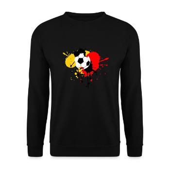Fußball Soccer - Unisex Sweatshirt - black - Front - Alina (178cm) & Michal (187cm)