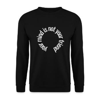 MIND - Unisex Sweatshirt - black - Front - Alina (178cm) & Michal (187cm)