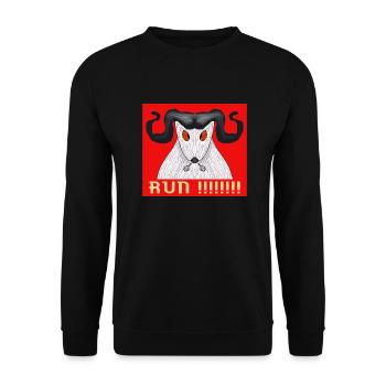 Sauve qui peut ! - Sweat-shirt Unisexe - noir - Devant - Alina (178cm) & Michal (187cm)