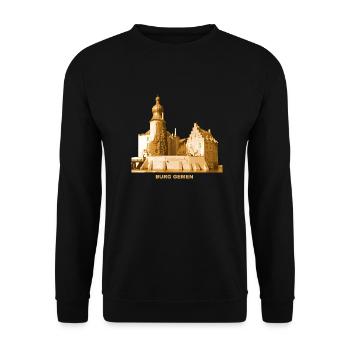Gemen Burg Borken North Rhine-Westphalia - Unisex Sweatshirt - black - Front - Alina (178cm) & Michal (187cm)