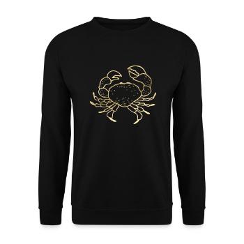 Krabbe - Unisex Pullover - Schwarz - Vorne - Alina (178cm) & Michal (187cm)