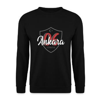 Ankara - Unisex Sweatshirt - black - Front - Alina (178cm) & Michal (187cm)