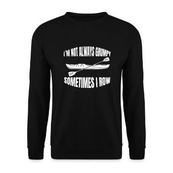 Rowing Club Rower funny rower saying rowing - Unisex Sweatshirt - black - Front - Alina (178cm) & Michal (187cm)