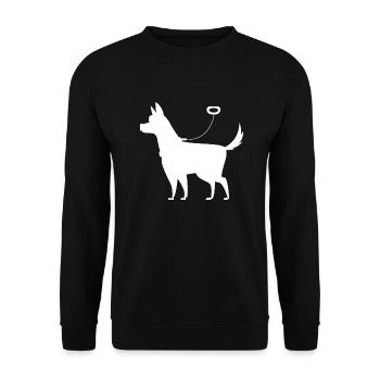 Hund Dog - Unisex Sweatshirt - black - Front - Alina (178cm) & Michal (187cm)