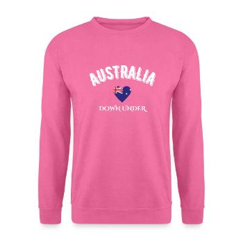Australien Down Under - Unisex Pullover - Pink - Vorne