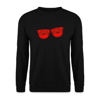 Sonnenbrille Sommer süß Happy Beach Ocean Surf - Unisex Pullover - Schwarz - Vorne - Alina (178cm) & Michal (187cm)