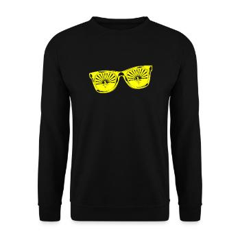 Sonnenbrille Sommer süß Happy Beach Ocean Surf - Unisex Pullover - Schwarz - Vorne - Alina (178cm) & Michal (187cm)