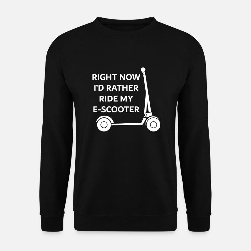 E-Scooter E-Roller Scooter - Sweat-shirt Unisexe - noir