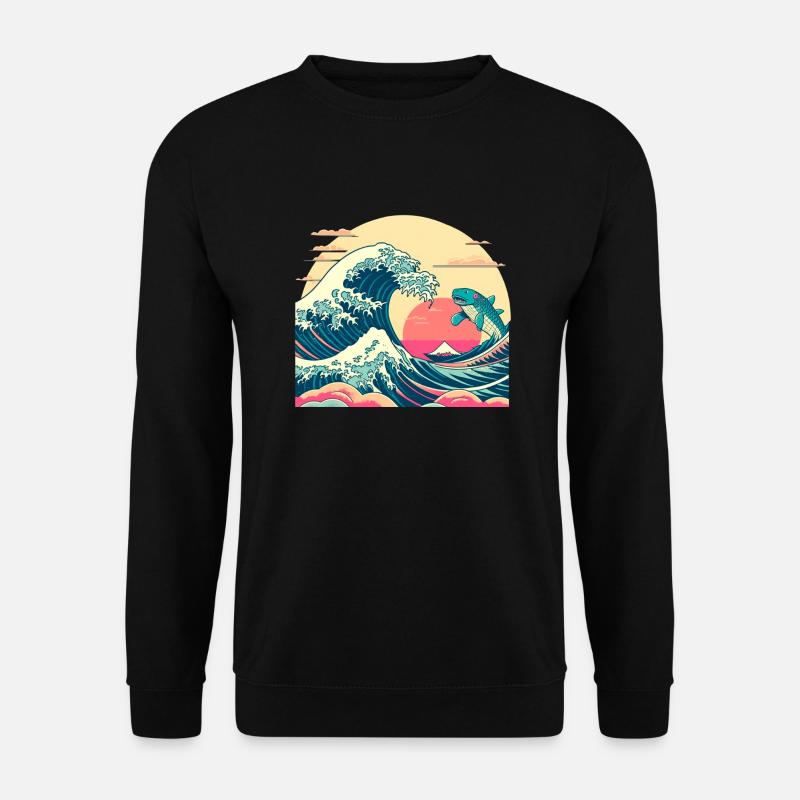 Wellenhai - Unisex Pullover - Schwarz