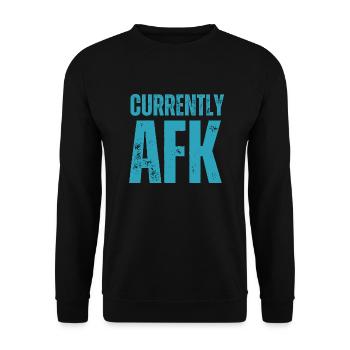 Derzeit AFK Funny Gaming Gamer Zitat Videospiel - Unisex Pullover - Schwarz - Vorne - Alina (178cm) & Michal (187cm)