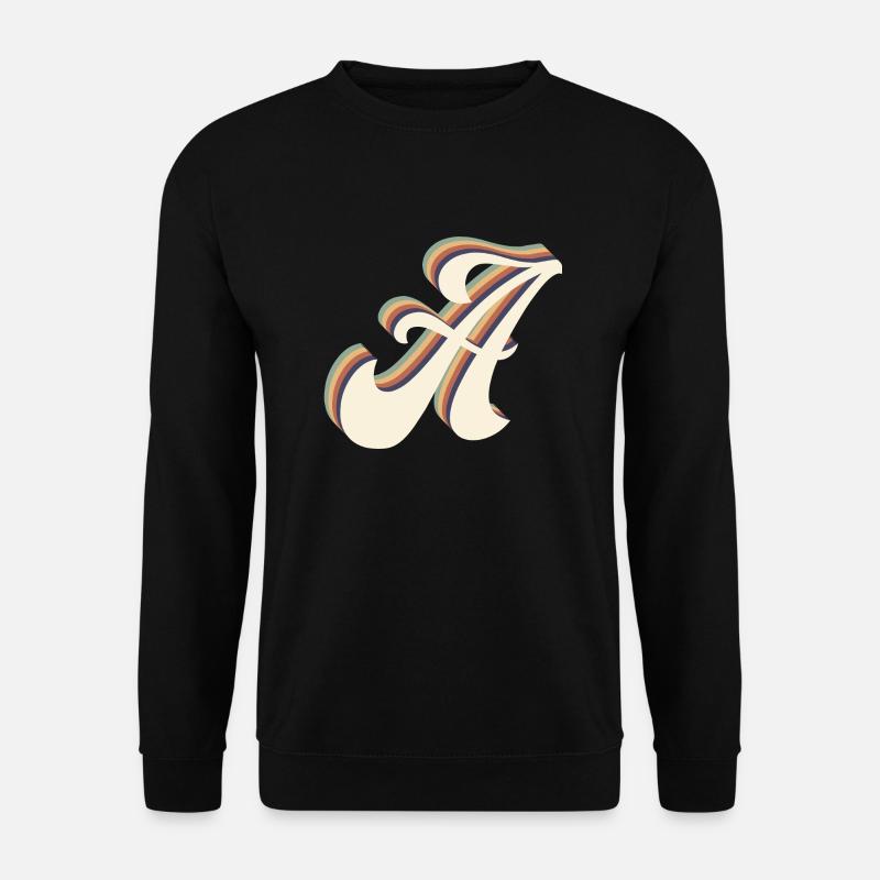 Letter A - Unisex Sweatshirt - black