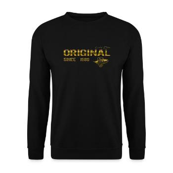 Original since 1980 - Unisex Pullover - Schwarz - Vorne - Alina (178cm) & Michal (187cm)