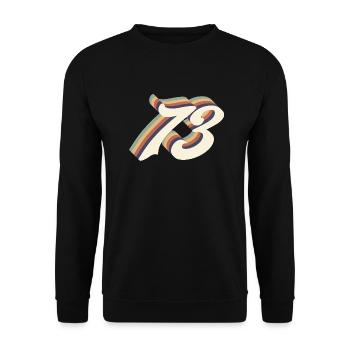 73rd anniversary vintage - Unisex Sweatshirt - black - Front - Alina (178cm) & Michal (187cm)