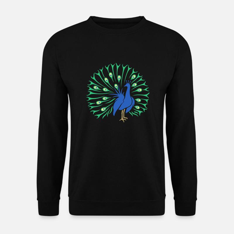 Peacock - Unisex Sweatshirt - black