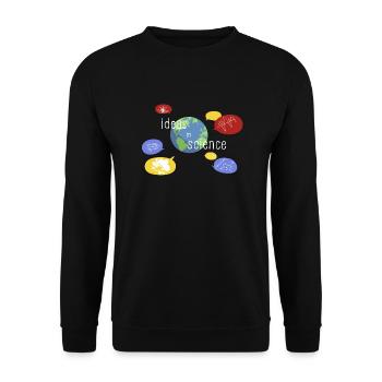 sur fond noir - Sweat-shirt Unisexe - noir - Devant - Alina (178cm) & Michal (187cm)