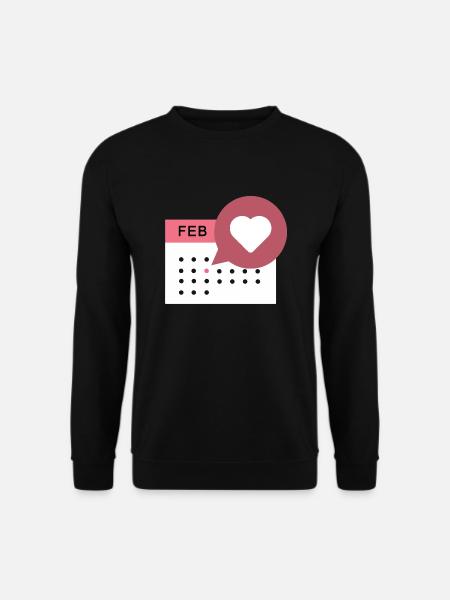 Heart Calendar - Unisex Sweatshirt - black