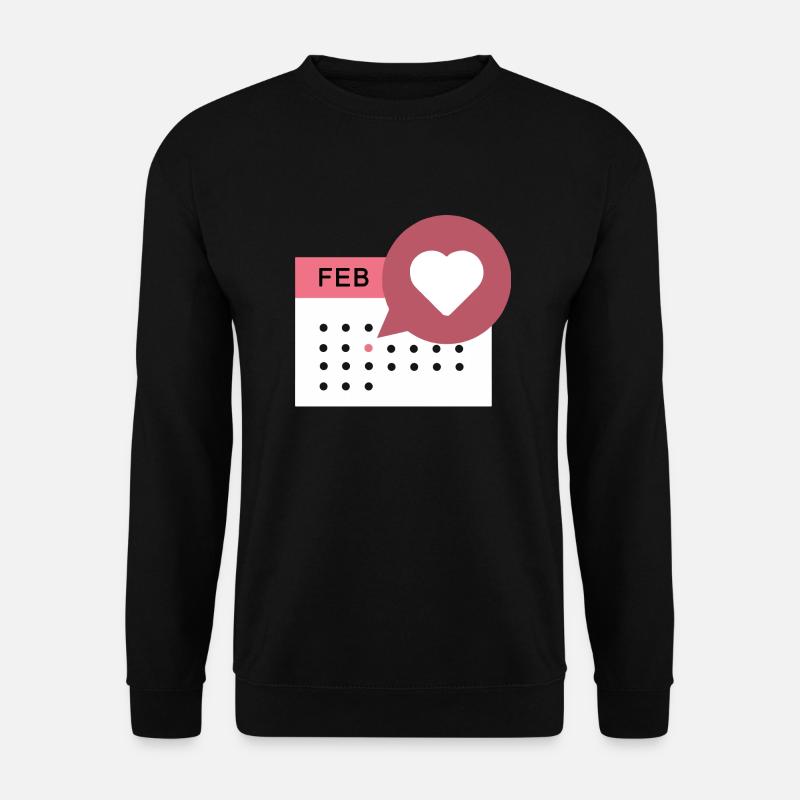 Herzkalender - Unisex Pullover - Schwarz