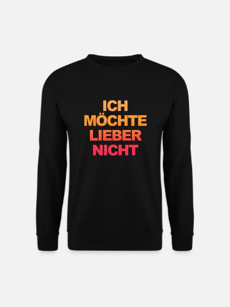 Bartleby the Schreiber - Ich möchte lieber nicht - Unisex Pullover - Schwarz
