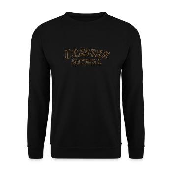 Dresden Saxonia - Unisex Pullover - Schwarz - Vorne - Alina (178cm) & Michal (187cm)