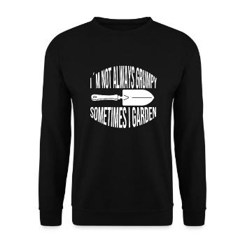 Garden Hobby Gardener Gardener Gardening Nursery - Unisex Sweatshirt - black - Front - Alina (178cm) & Michal (187cm)