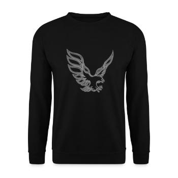 Tatto element vector tattoo Body art neon eagle - Unisex Sweatshirt - black - Front - Alina (178cm) & Michal (187cm)