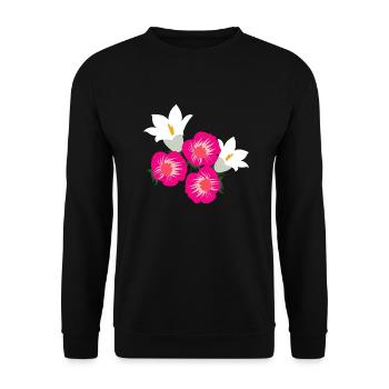 Florist Flower Plant Nature Gardener - Unisex Sweatshirt - black - Front - Alina (178cm) & Michal (187cm)