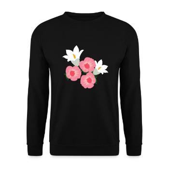 Florist Flower Plant Nature Gardener - Unisex Sweatshirt - black - Front - Alina (178cm) & Michal (187cm)