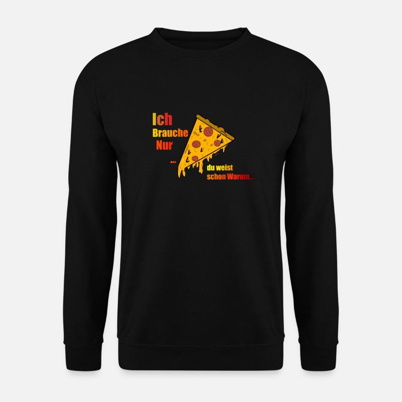 Pizza Liebe - Unisex Pullover - Schwarz