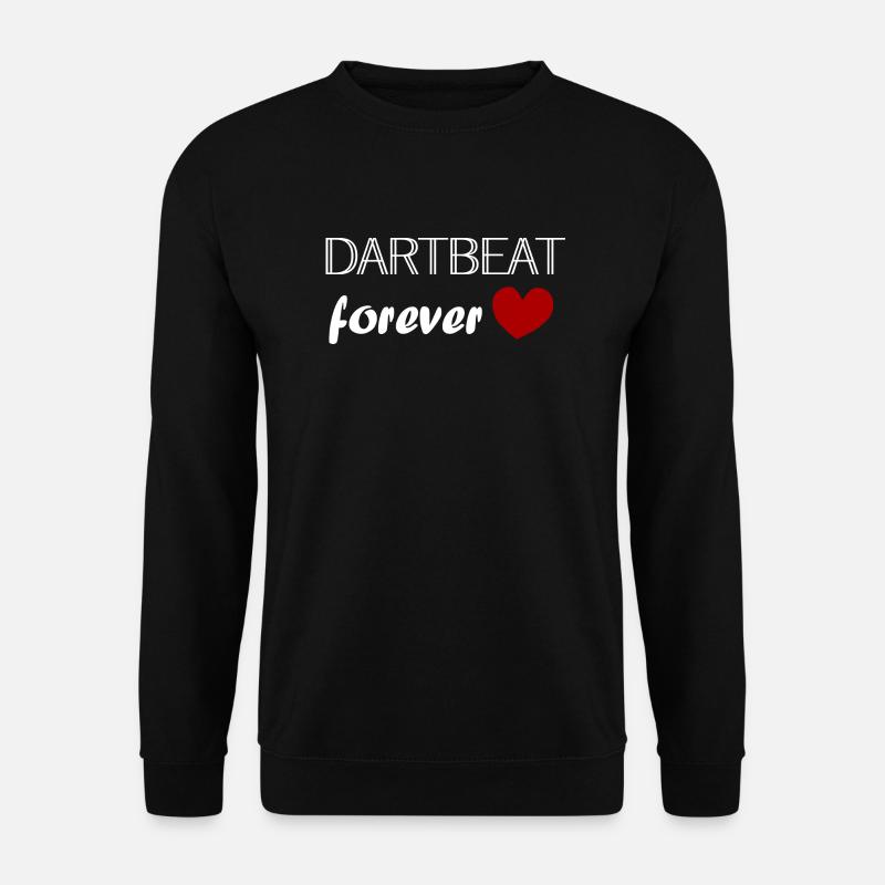 Mon cœur bat pour les fléchettes - Sweat-shirt Unisexe - noir