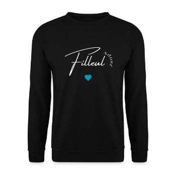 Filleul adoré - Sweat-shirt Unisexe - noir - Devant - Alina (178cm) & Michal (187cm)