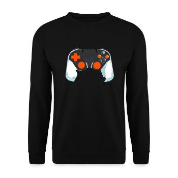 Gamer Controller Gaming Gaming Gamer Jeu vidéo - Sweat-shirt Unisexe - noir - Devant - Alina (178cm) & Michal (187cm)
