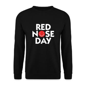 RED NOSE DAY - Unisex Sweatshirt - black - Front - Alina (178cm) & Michal (187cm)