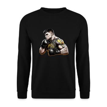 MMA - Unisex Pullover - Schwarz - Vorne - Alina (178cm) & Michal (187cm)