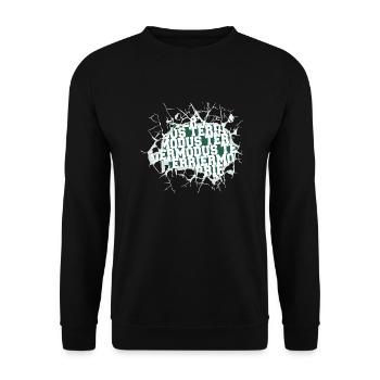 lieben statement schäferhund cool lustiger spruch - Unisex Pullover - Schwarz - Vorne - Alina (178cm) & Michal (187cm)