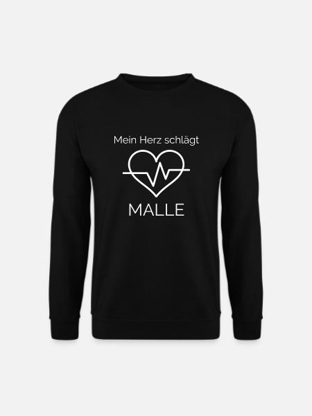 Mein Herz schlägt Malle - Unisex Pullover - Schwarz