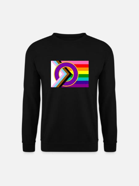 Progressive Pride-Flagge - Unisex Pullover - Schwarz