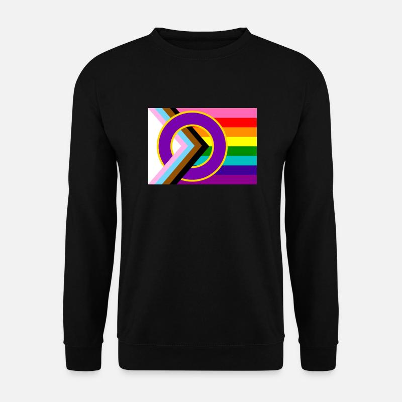Progressive Pride-Flagge - Unisex Pullover - Schwarz