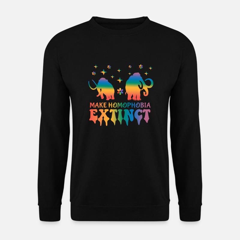 Make Homophobia Extinct - Unisex Pullover - Schwarz