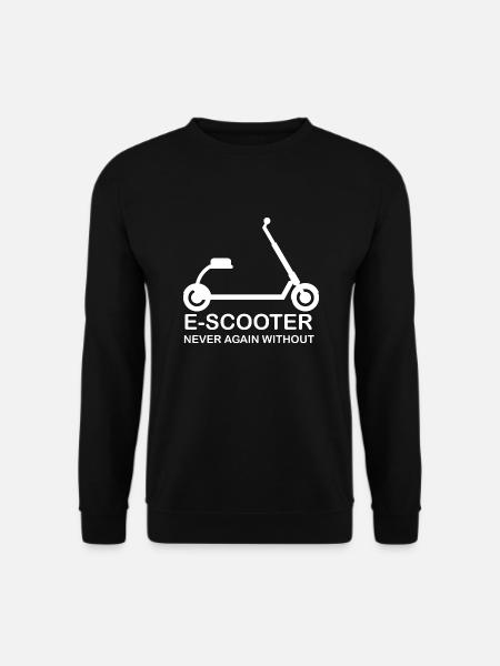 E-Scooter Roller Scooter - Unisex Sweatshirt - black