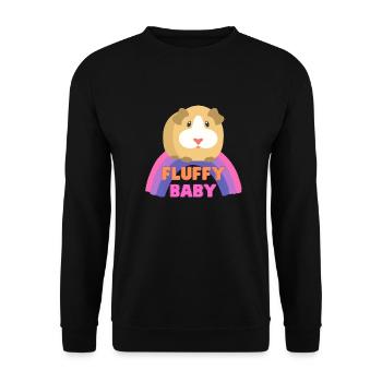 Fluffy Baby - Sweat-shirt Unisexe - noir - Devant - Alina (178cm) & Michal (187cm)