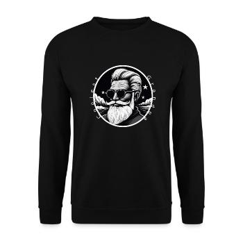 Grand-père le plus cool - Sweat-shirt Unisexe - noir - Devant - Alina (178cm) & Michal (187cm)