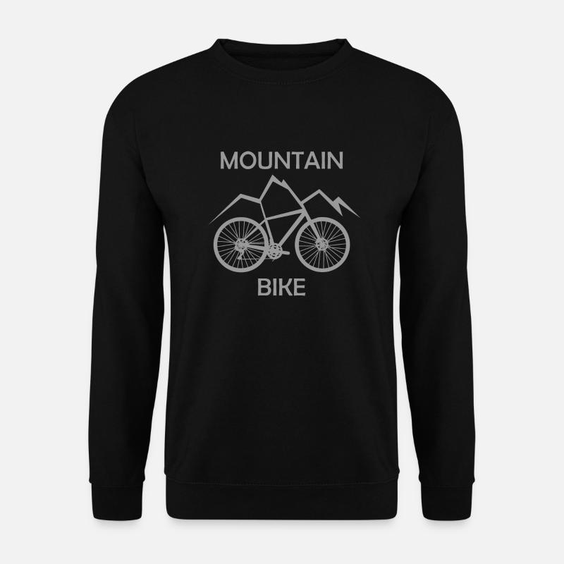 Mountain bike grau - Unisex Pullover - Schwarz