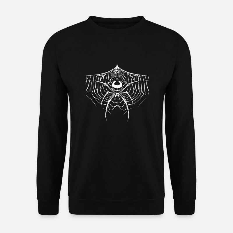 Spider with spider web Gothic - Unisex Sweatshirt - black