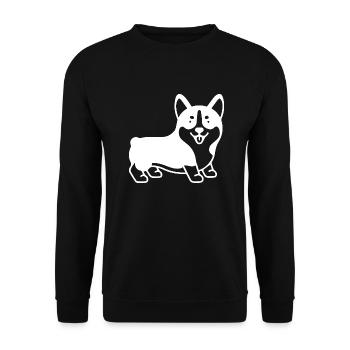 Hund Dog - Unisex Sweatshirt - black - Front - Alina (178cm) & Michal (187cm)
