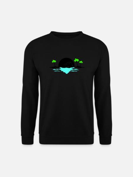 Sunset Dolphins - Unisex Sweatshirt - black