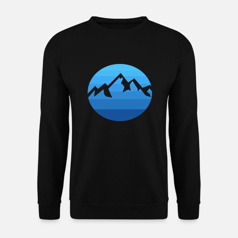 Mountain Mountains Retro - Unisex Sweatshirt - black