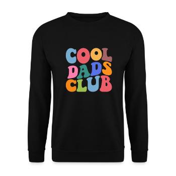 Club des papas cool - Sweat-shirt Unisexe - noir - Devant - Alina (178cm) & Michal (187cm)