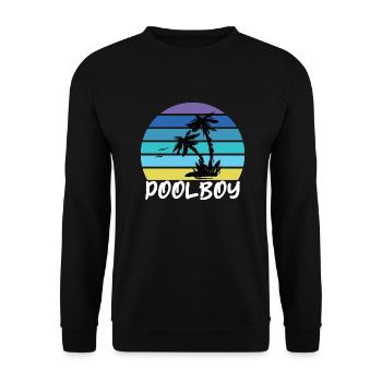 Sauveteur de natation Poolboy - Sweat-shirt Unisexe - noir - Devant - Alina (178cm) & Michal (187cm)