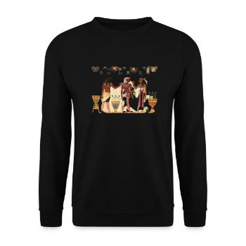 epoque Pharaon - Sweat-shirt Unisexe - noir - Devant - Alina (178cm) & Michal (187cm)